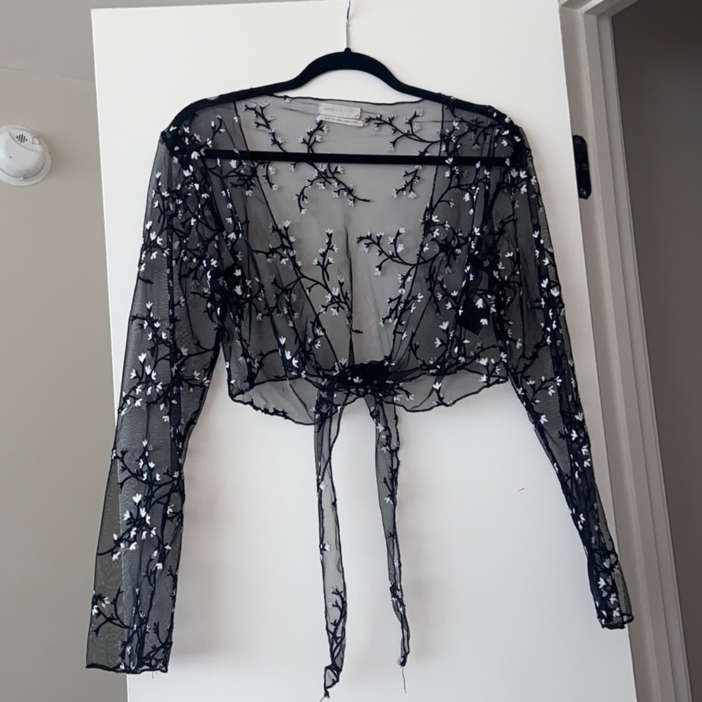 Urban Outfitters black shirt/shrug - size M